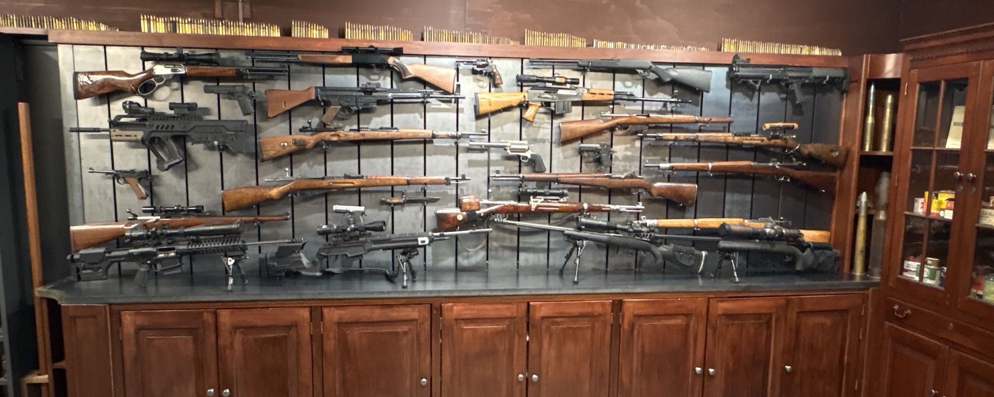 The full display wall end to end
